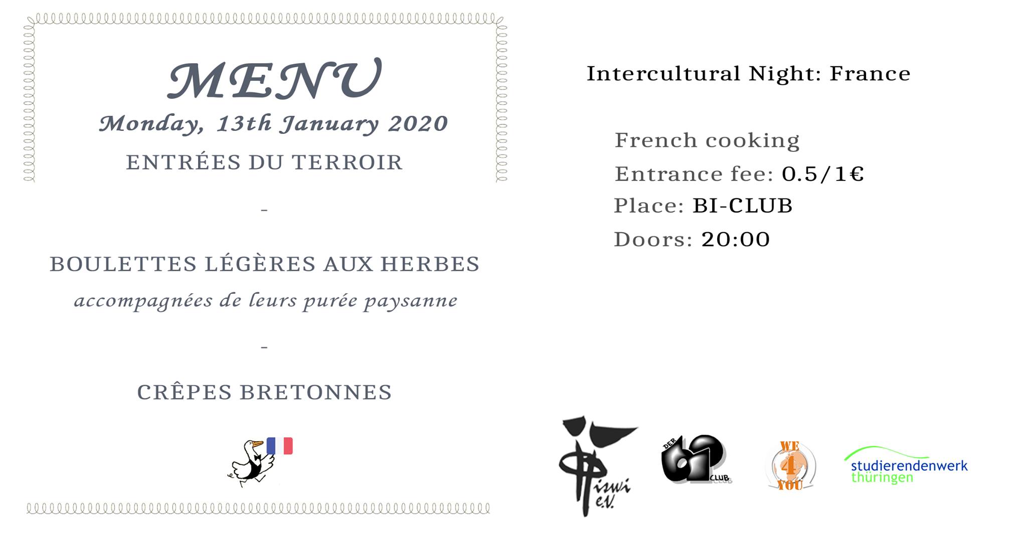 Interkultureller Abend: Frankreich