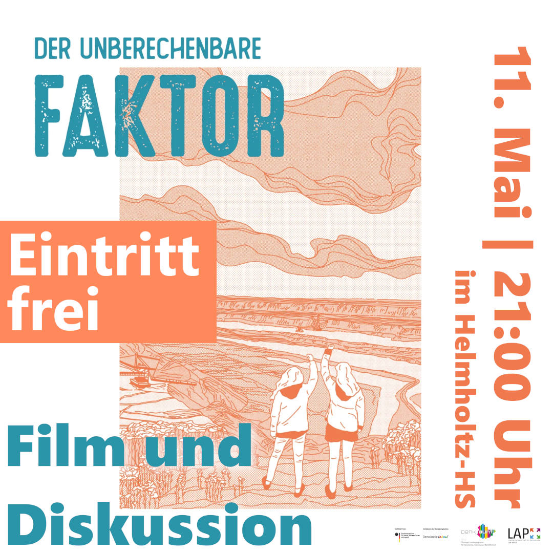 FilmvorfÃ¼hrung "Der unberechenbare Faktor" am 11.5.